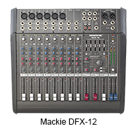 Rental of Mackie DFX-12