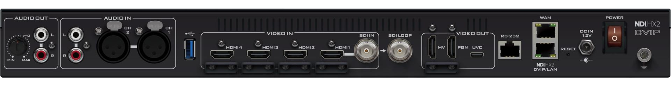 4-Channel All-in-one Streaming Switcher iCAST 10NDI MKII1