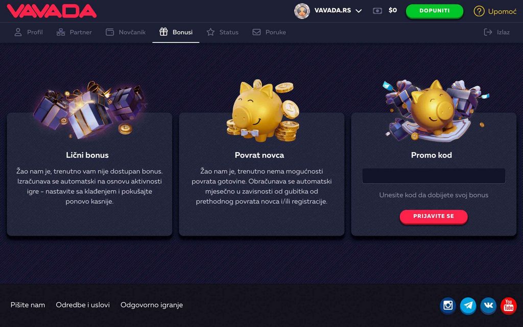 Официальный сайт казино Vavada - 100% бонус + 100 бесплатных вращений